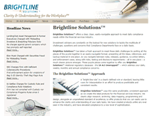 Tablet Screenshot of brightlinesolutions.com